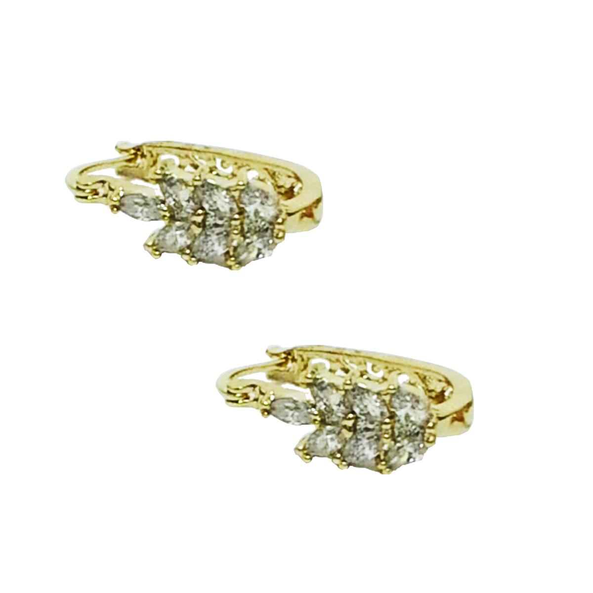 Arete chapa 18k